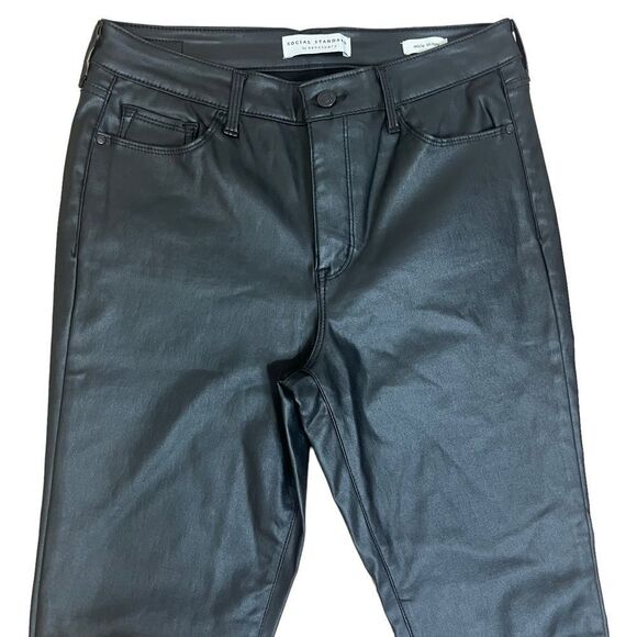 Social Standard by Sanctuary Faux Leather Skinny Ankle Pants Sz 10 - Picture 2 of 10